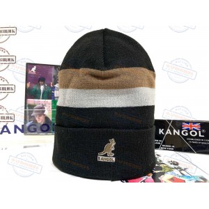 Kangol Dual Stripe Beanie (Black)